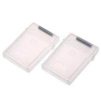 2.5'' Ide Sata HDD Kietojo Disko Plastikinė Laikymo Dėžutė Korpusas Dangtelis balta