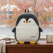 Seal Soft Backpack Gentle and Cuddly Animal Cartoon Rucksack for Women, Students, Penguin gray