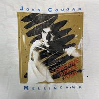 1988 Vintage John Cougar Mellencamp Absolutely Live Tour Shirt 3A460 Unisex T-Shirt L black