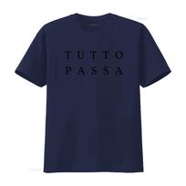 Tutto Passa Italijos Marškinėliai S Citatos Italų Kalba Italijos Citatos Vintage Mada Streetwear Švelnus Patogus Vyriškas Universalus 3XL black