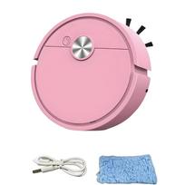 Smart Vacuum Cleaning Robot Mini Mopping Suction And Sweeping Integrated Fully Automatic Cleaning Sweeping Robot rožinė