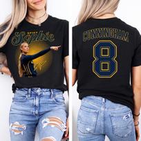 Sophie Cunningham Point Guard Indiana WNBA Basketball Fan Graphic Tee XXL white