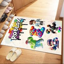 Roblox 248 Area Rug Perfect for Living Rooms Dormitory Game Room Foyer Anti-slip Rug Decorate Offices Gift for Festivals 40cmx60cm