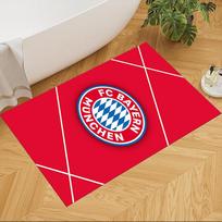 Snowy Bayern Munich Crest Area Rug Suitable for Game Room Foyer Playrooms Kitchen Anti-slip Rug Anime Office Decor Perfect Gift for Women/Men 60cmx90cm