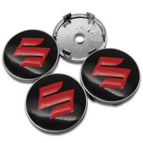 4 vnt. 60 mm automobilio ratlankio centrinis dangtelis, ženklelis, lipdukas, Suzuki JIMNY Grand vitara Sx4 swift Alto priedams gray