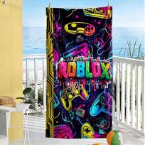 Roblox Beach Towel Super Soft & Absorbent Comfortable Lightweight 70cmx140cm(27x55inch)