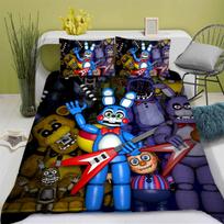 Game F-Five N-Nights At F-Freddys Duvet Cover Set Home Style Bedding Soft Laundry Cotton Bed Student Dormitory Gift EU Single 135*200cm/53x79in 3pcs