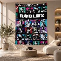 Decorative Tapestry,Roblox Printed Wall Art, Lightweight Wall Hanging For Bedroom Background 100cmx150cm