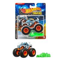 Hot Wheels Monster Truck 1:64 Rhinomite Vehicle Toy Car, Blue, JKP70 1/64 black