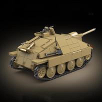 702 vnt. Antrojo pasaulinio karo Hetzer tankų naikintuvo konstravimo kaladėlės Istorinio šarvuočio modelis „Pasidaryk pats“ surinkimo kaladėlės Pomėgis Eksponatas Dovana United States beige