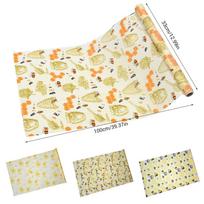 Reusable Beeswax Food Wraps Roll Eco Friendly Washable Food Grade Packaging Cloth Type 3