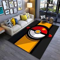 Pokeball Design Carpet suitable as a non-slip mat for the living room or bedroom sofa 90x130cm(35x51in)