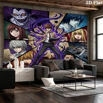 Death Note Wall Tapestry Aesthetic Wall Hanging Printed Fabric Blanket Decorative Tapestries For Bedroom Living Room Home Decor 150cm x 200cm