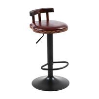 Retro stiliaus baro kėdė su ergonomiška atrama, reguliuojamu aukščiu, pasukama