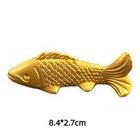 Matte Gold Koi Fish Figurines With Detailed Scale Texture For Home Tabletop Decoration Auspicious Gift auksas