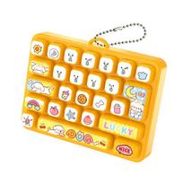 Animals 26 Keys Keyboard Keychain Cartoon Keyboard Clicker Keychain  Bag Ornaments oranžinė