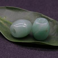 Natūralaus akmens Didelės skylutės agato karoliukai 16x18mm krištoliniai rožiniai kvarciniai agatai, sodalito palaidi karoliukai papuošalams gaminti „pasidaryk pats“ karoliai, apyrankės, priedai 1Pcs/16x18mm-Green gray