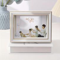1pc Nordic Simple Creative Photo Frame, Table, 6-inch Photo Wall Frame, Studio Three-dimensional Hollow Photo Frame balta