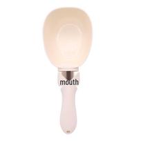 Long-Handled Electronic Pet Food Measuring Spoon with Gram Scale for Dog and Cat Food white