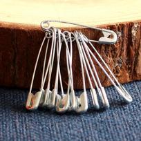 Vintage Safety Pin Brooch - Large Paper Clip Buckle for Wedding Corsage and Accessories gray