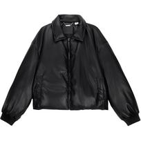 Levis Casual Minimalist Short Comfortable Down Jacket Women Jackets Black 002Q8-0000 S black