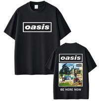 O-Oasis Live 25 Tour Marškinėliai Vyrams Moterims Gotikiniai Derliaus Viršutinė dalis Marškinėliai Vyriški Aukštos Kokybės Trumpomis Rankovėmis Marškinėliai#Spalva XXXL juoda