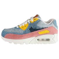 Nike Air Max 90 Atsparūs dilimui Žemi Bėgimo Bateliai Vyriški Mėlyni 708279-988 38.5 gray
