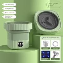 6L/11L Portable Folding Washing Machine Big Capacity With Spin Dryer Bucket for Clothes Travel Home Underwear Socks Mini Washer AU gray