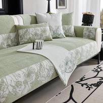 Non-Slip Leather Sofa Cover Universal Four Seasons Cushion High Sense Soft Comfortable Durable 70*70cm gray