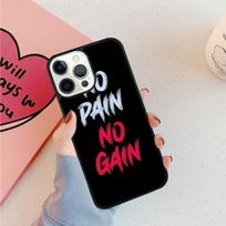 No Pain No Gain Gym Fitness Quote Phone Case For iPhone 17 Air 15 16 11 12 13 14 Pro Max Cover For iPhone 17 Air Max Plus Fundas iPhone 13 black