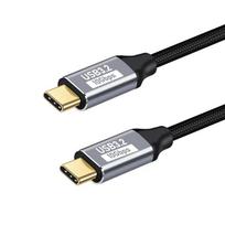 PD 100W USB Type C Fast Charging Cable Male to Female 90 Angle 5A USB C 3.1 Gen2 Extension Cord 10Gbps USB C Extender Data Cable 0.5M gray