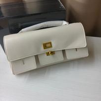 New Lock Small Square Bag Women's Luxury Genuine Leather Handbag Classic Black Brand Design Shoulder Bag Ladies Crossbody Bag gray