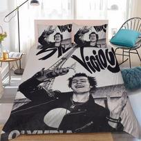 S-Sex P-Pistols R-Rocks B-Bands Duvet Cover Set Home Style Bedding Soft Laundry Cotton Bed 3 Piece Set Student Dormitory Gift EU Single(135x200cm) black
