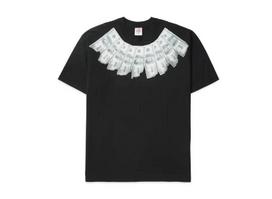 Supreme x MM6 Maison Margiela Money S/S Top  Black S white