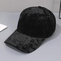 Unisex Velvet Baseball Cap Soft Adjustable Snapback Curved Brim Casual Hat for Men And Women Autumn Winter Fashion Accessory 56-58cm juoda