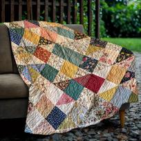 Vintažinis geometrinis patchwork pledas – Minkštas visasezonis poliesterio pledas – Lengvas užklotas sofai, lovai, stovyklavimui ar kelionėms Size: 180*230cm, Weight: 230 GSM