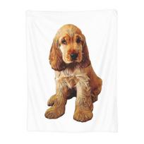 Cocker Spaniel  English Cocker Spaniel Cute Puppy Dog Blankets Soft Warm Flannel Throw Blanket Cover for Bed Picnic Travel Sofa 150x200cm (60x80inch)