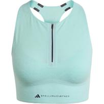 Adidas Stella McCartney Running Floral Lace Crop Top Half-Zip Lace Print Sleeveless Running Vest Women tops KS6945 L white