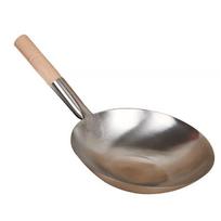 Extra Thick Stainless Steel Ladle, Peeler, Stir-fry Pot, Large Spoon, and Commercial Spatula Set 30CM Diameter