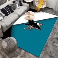 San-Jose Sharks Hockey Area Rug Suitable for Indoor And Outdoor,Carpets for Kitchens, Homes, Offices, Living Rooms,Home Decor,Christmas Gift 80cmx120cm