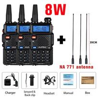 3/4PCS Baofeng UV 5R Walkie Talkie 5W/8W Portable Ham CB Radio Dual Band VHF UHF FM Transceiver Two Way Radio UV82 UV9R Plus US