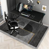 Simple e-Sports Chair Floor Mat Study Desk Computer Swivel Chair Carpet Bedroom Soiled Foot Mat Carpet Home Decor 60x90cm 24x36inch
