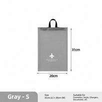 Large Capacity Waterproof Gym Bag S/M/L Travel Storage Bag Wet Dry Separation Bag  Business Trip Grey-S gray