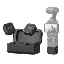 VRIG Wireless Microphone for Osmo Pocket Simultaneous Use by Two Instant Sound 50m Transmission Noise Video Compatible with DJI Osmo Pocket 4 4/3 -
