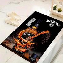 Custom 1Pc Jagermeister Deer Cross Rug Office Carpet Indoor Outdoor Entrance Doormat Nonslip Soft And Comfortable Living Room D2915145 40cmx60cm brown