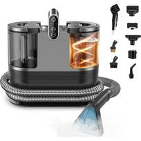 1200W Heated Carpet and Sofa Cleaner, 100 C Steam, 60 C Hot Water, Wet and Dry Suction, 1.6 L/0.95 L Tanks, 4 m Cable, IPX4