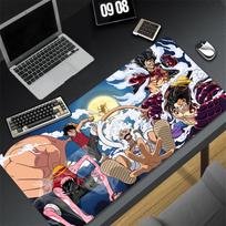 Keyboard Pad Laptop Hd Print Anime Luffy Mouse Pad Black And White One Piece Desk Mat Pc Gamer Rug Office Carpet Home Table Pad 800x300x2mm