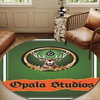 Jägermeister: The Spirit Of Tradition Round mat Home Decor, Chair rug For livingroom,Bedroom, doormat home decor Birthday Gift Christmas Gifts 80cmx80cm brown