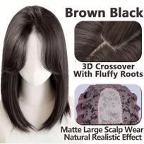 Shoulder Layered Synthetic BOB Wig With Transparent Lace Front Straight Heat Resistant Wig Hair For Women Daily Cosplay Party gray