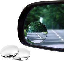 Automobilio aklosios zonos galinio vaizdo veidrodėlis 360 laipsnių plataus kampo reguliuojamas mažas apvalus veidrodėlis automobilio atbulinės eigos pagalbinis galinio vaizdo išgaubtas veidrodėlis juoda